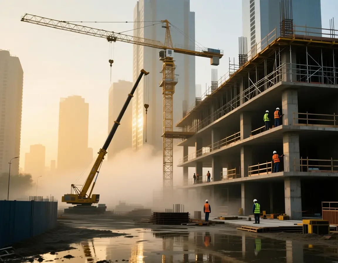 Новостройки на стадии строительства