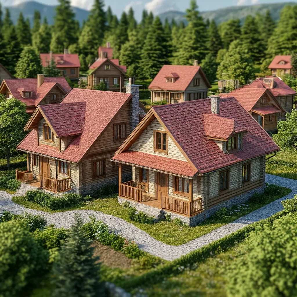 Оцифровка коттеджного поселка