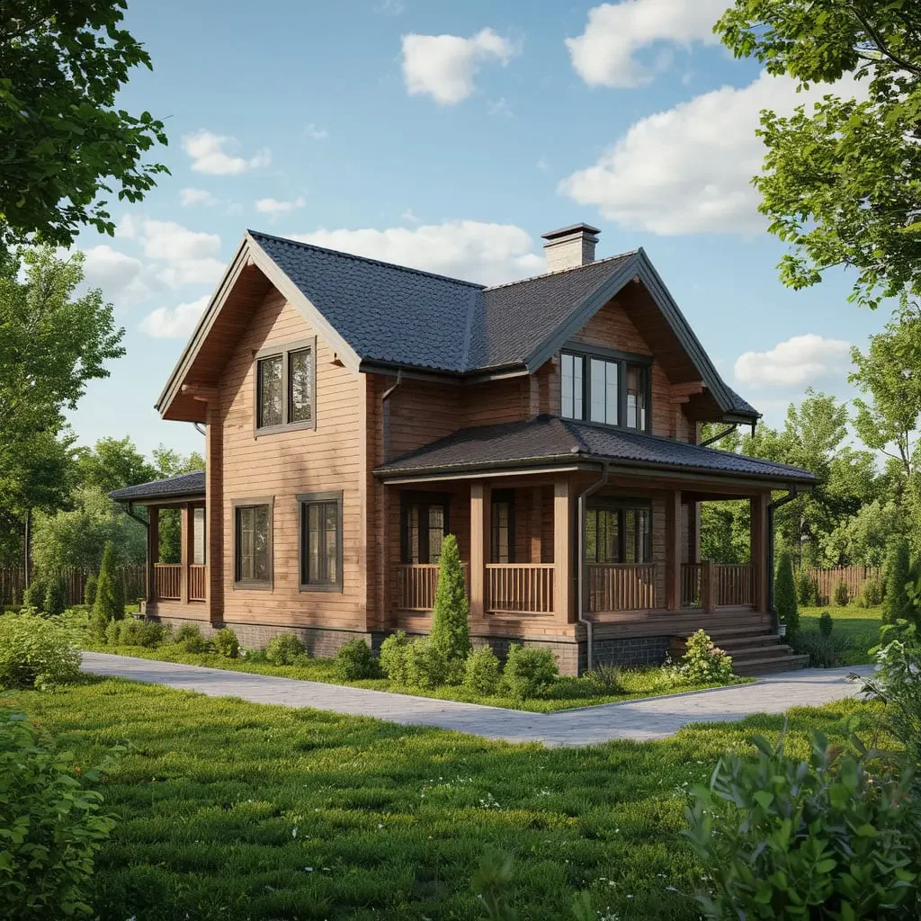 Визуализация дома на участке