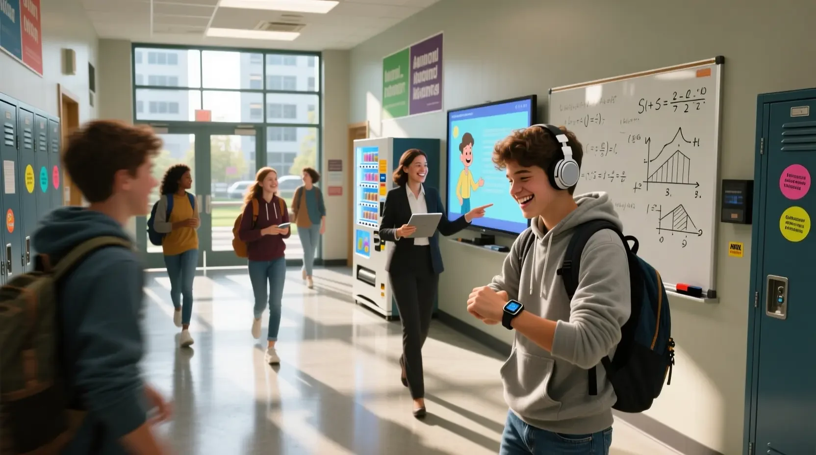 Анимация школьного дня