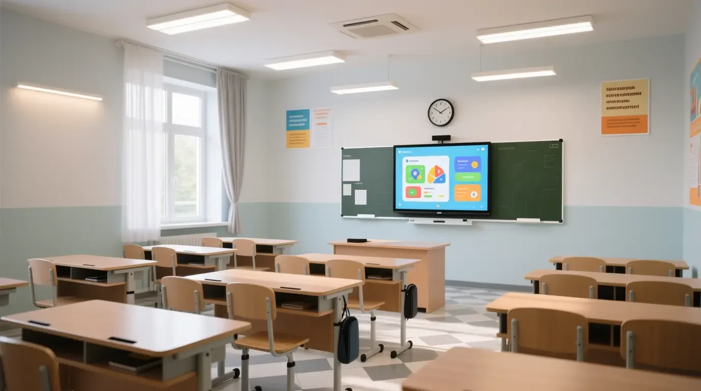 Мебель, оборудование и освещение