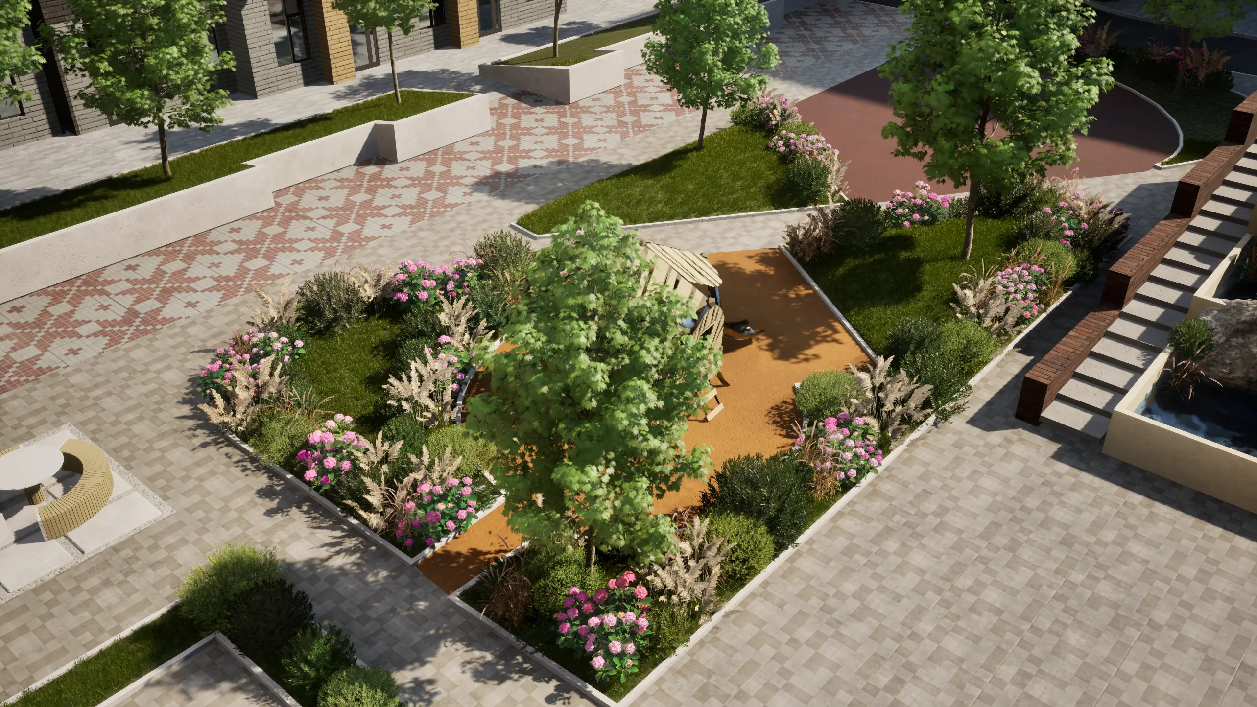 3D-модель ландшафтного дизайна