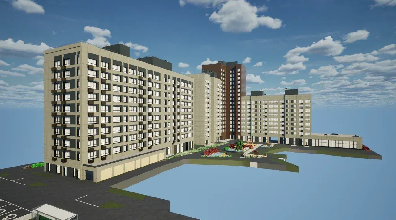 Детальная визуализация строительного объекта